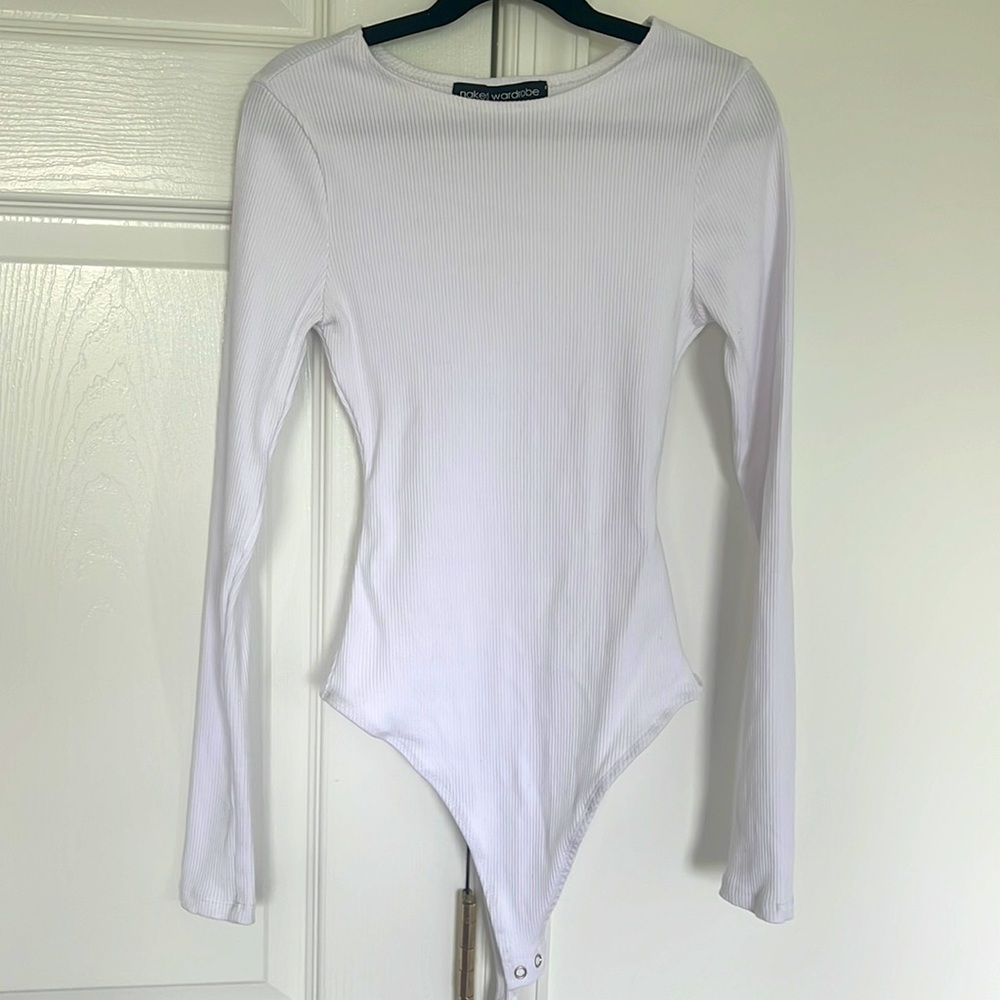 COPY - NAKED WARDROBE Snatched Goals Bodysuit Size Small